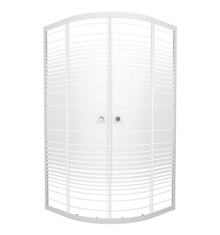 Изображение товара Душевой уголок Triton стандарт 90x90 см, стекло полосы белый профиль