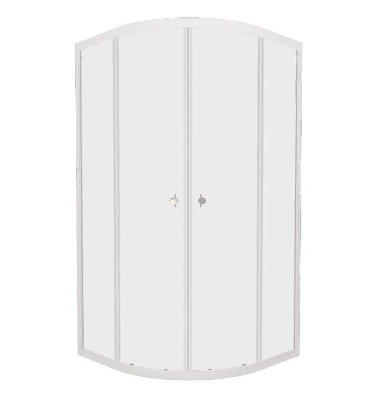 Изображение товара Душевой уголок Triton Ультра 100x100 см стекло прозрачное алюминий белый профиль