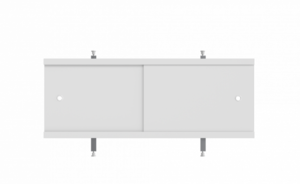 Изображение товара Экран для ванны Triton Арт Щ0000067566, 128 см, ПВХ, раздвижной, белый