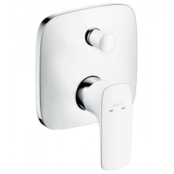 Изображение товара Смеситель для ванны и душа Hansgrohe PuraVida, 15447400, белый/хром Изображение товара Смеситель для ванны и душа Hansgrohe PuraVida, 15447400, белый/хром