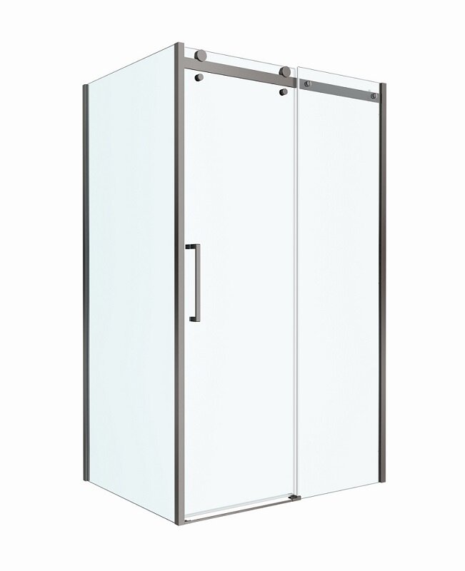 Изображение товара Душевой уголок BelBagno MARINO-2-AH-1-130/100-C-GM, 130 x 100 см, стекло прозрачное, профиль оружейная сталь Изображение товара Душевой уголок BelBagno MARINO-2-AH-1-130/100-C-GM, 130 x 100 см, стекло прозрачное, профиль оружейная сталь