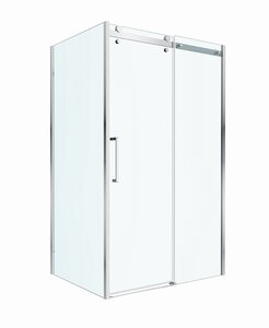 Изображение товара Душевой уголок BelBagno MARINO-2-AH-1-140/100-C-Cr, 140 x 100 см, стекло прозрачное, профиль хром