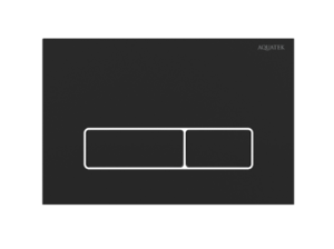 Изображение товара Клавиша смыва Aquatek KDI-0000064, механическая, цвет черный матовый, ободок хром