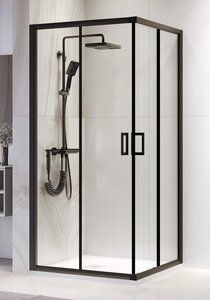Изображение товара Душевой уголок RGW Passage PA-39B 03083988-14, 80 х 80 см, стекло прозрачное, профиль черный