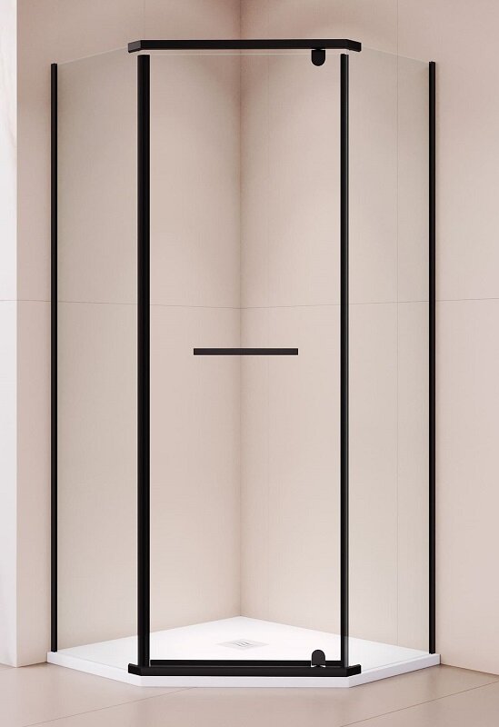 Изображение товара Душевой уголок RGW Passage PA-82B 100x100 см распашной, черный профиль
