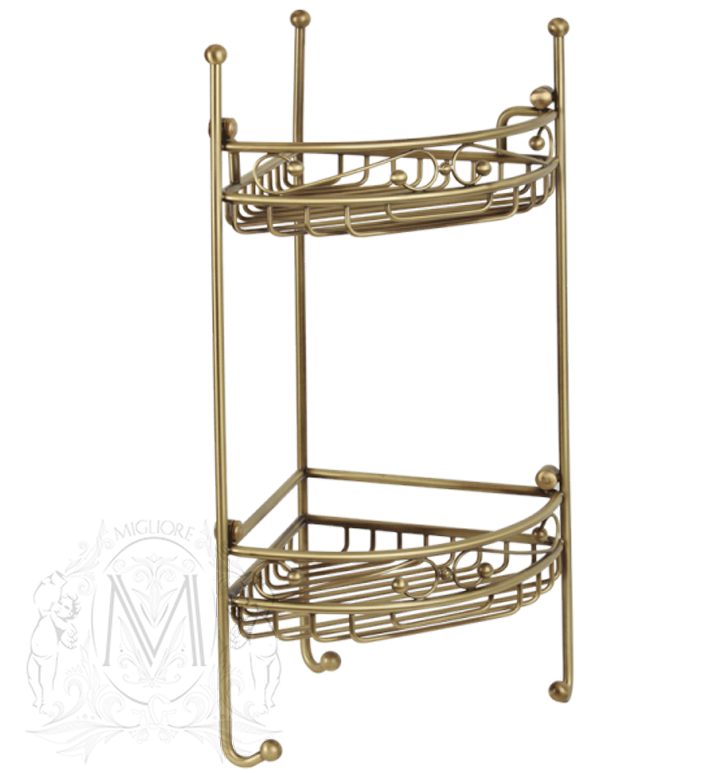 Изображение товара Решетка угловая ажурная двойная Migliore ML.COM-50.212 бронза 53x21x21 см