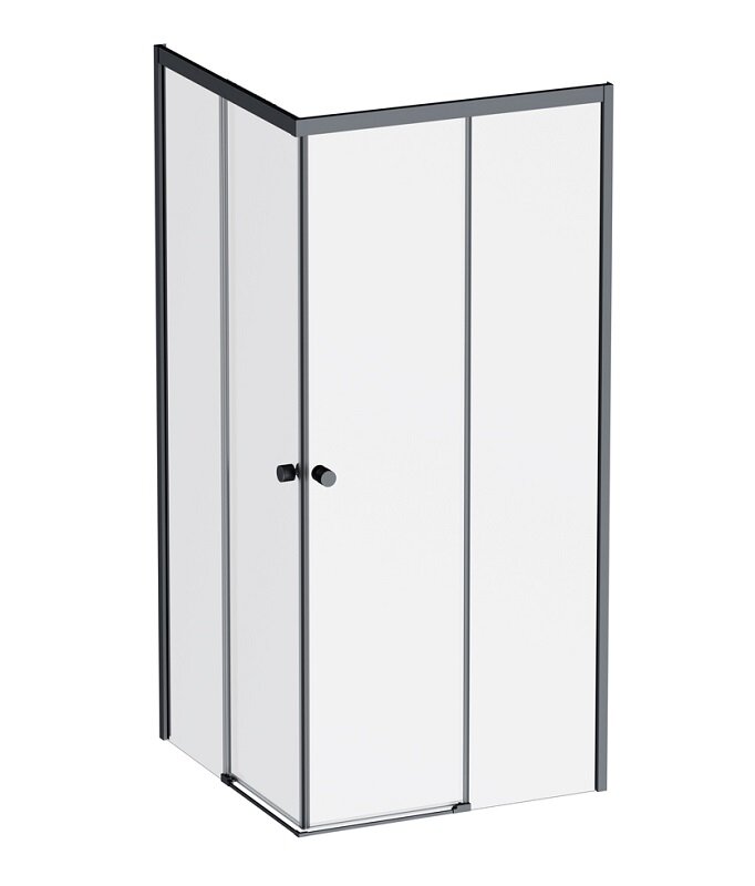 Изображение товара Душевой уголок Am.Pm X-joy W94G-403-9090-BT1K, 90 x 90 см, стекло прозрачное, профиль черный матовый