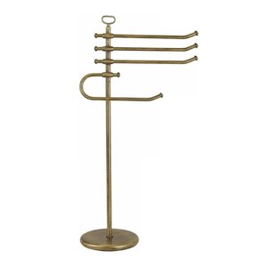 Изображение товара Маленькая напольная стойка для полотенец Migliore Mirella бронза 95 см