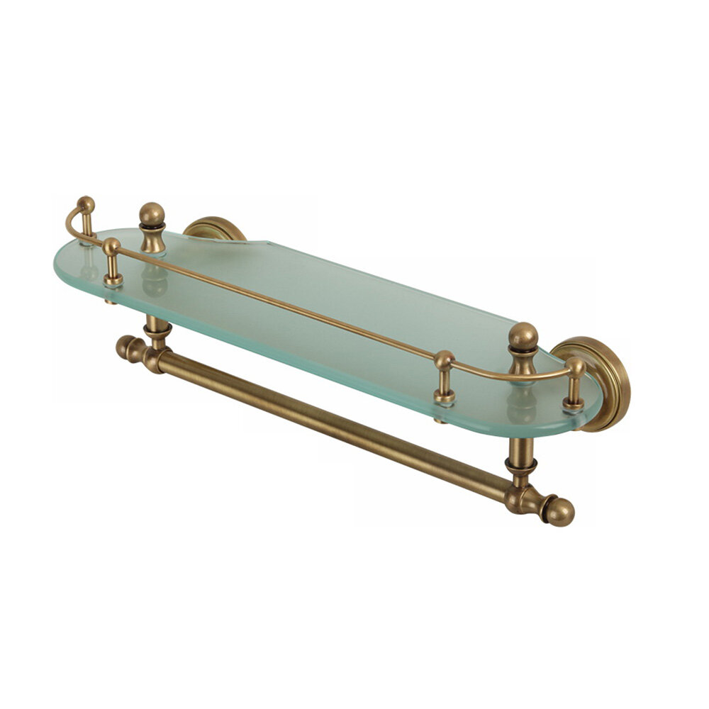 Изображение товара Многофункциональная настенная полка Mirella 17179 бронза для ванной комнаты