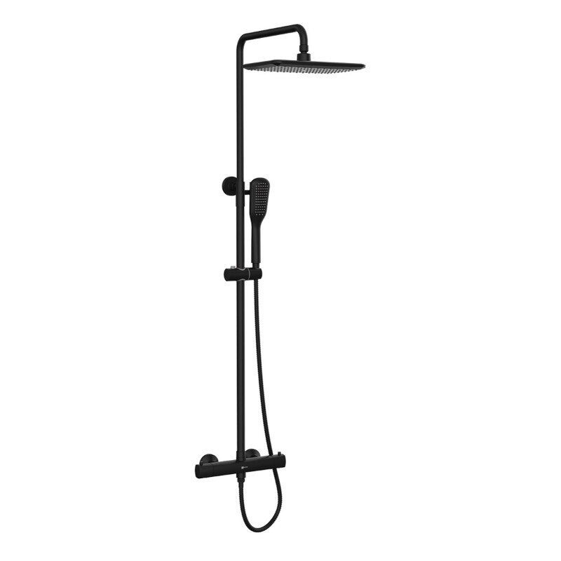 Изображение товара Душевая система Lemark Ursus LM7270BL термостатическая черный матовый