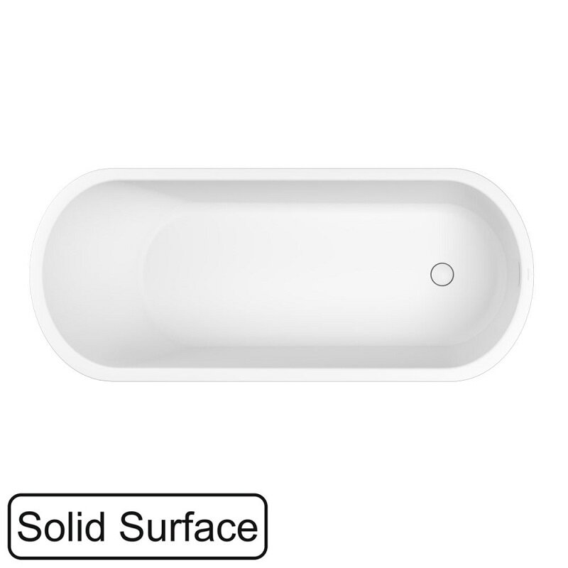Изображение товара Встроенная ванна из искусственного камня Whitecross Jess 160x71 см белый матовый