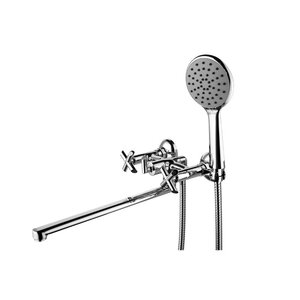 Изображение товара Смеситель для ванны и душа Lemark Practica LM7541C, с душевым гарнитуром, хром