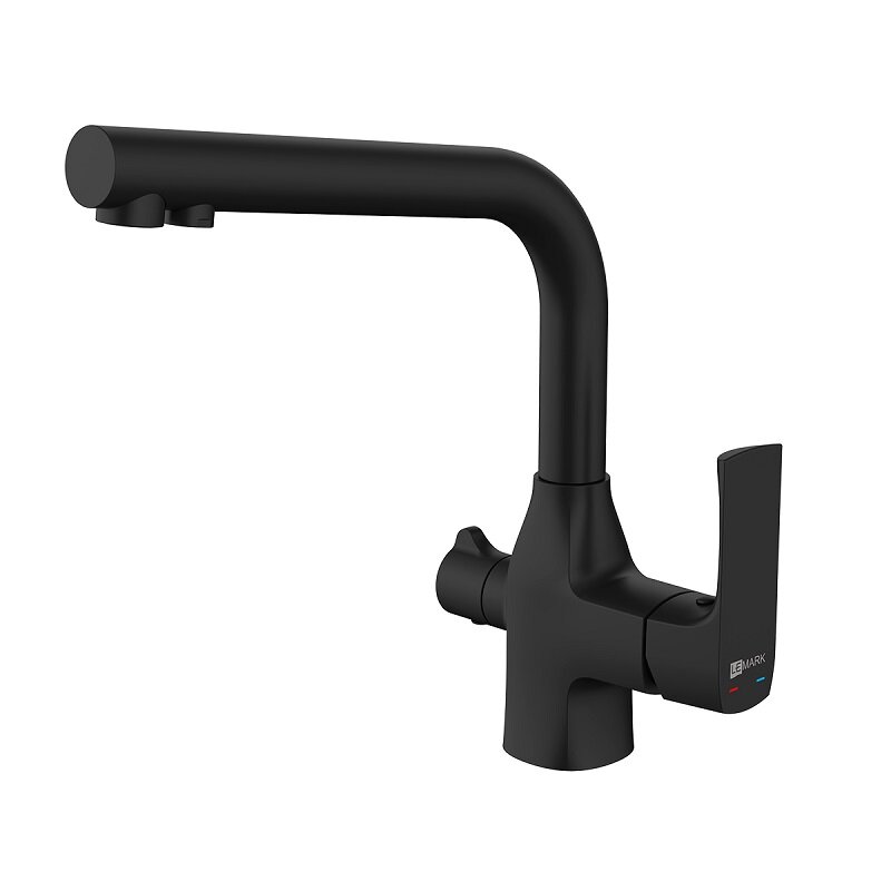 Изображение товара Смеситель Lemark Ursus LM7258BL для кухонной мойки с подключением к фильтру