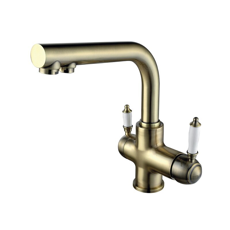Изображение товара Смеситель для кухонной мойки Lemark Villa LM4861B бронза с подключением к фильтру