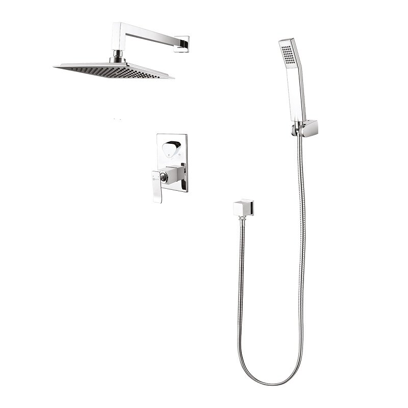 Изображение товара Душевая система Lemark Contest LM5829CW хром и белый 200x200 мм