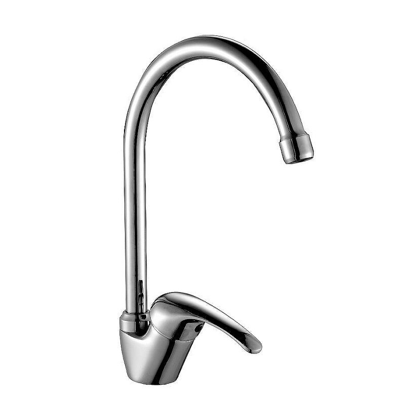 Изображение товара Смеситель Rossinka для кухонной мойки A35-23 хром однорычажный с поворотным изливом