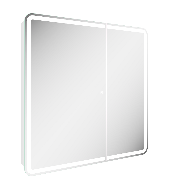 Изображение товара Зеркальный шкаф Sancos Diva DIV800 с LED подсветкой, 80 см, белый