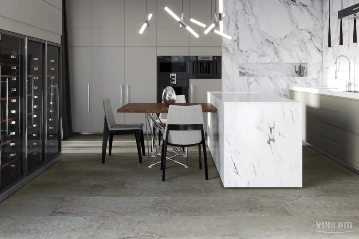 Изображение товара Виниловый ламинат Vinilam Ceramo Stone Glue Португальский Камень 950х480 мм