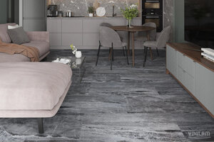 Изображение товара Виниловый ламинат Vinilam Ceramo Stone Glue Колумбийский Камень 91906, 48 х 95 см, клеевой