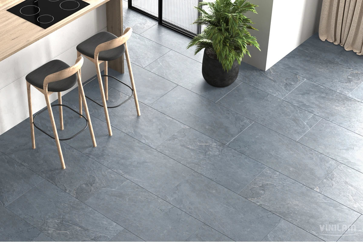 Изображение товара Виниловый ламинат Vinilam Ceramo Glue 91907, Мальтийский Базальт 48х95 см