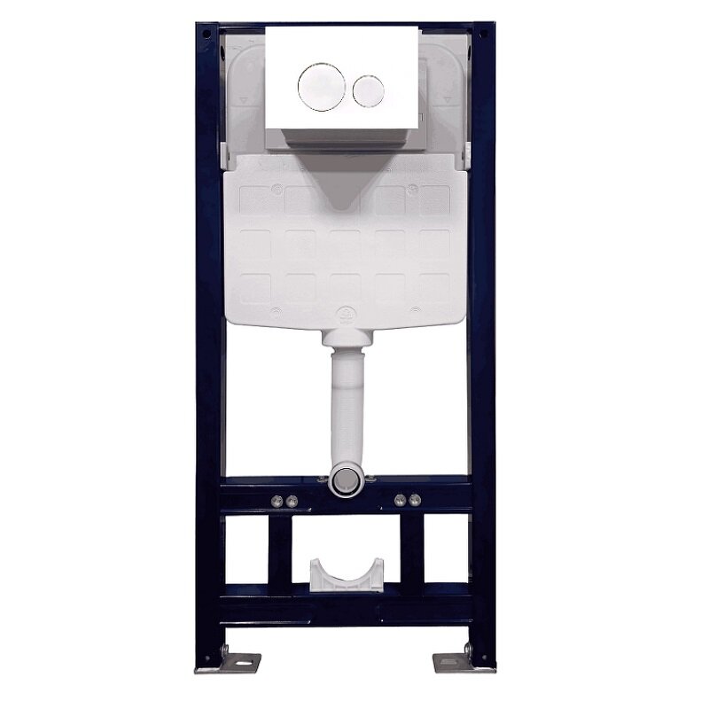 Изображение товара Инсталляция для унитаза Splendy Stable ST3011TPRW с белой глянцевой клавишей