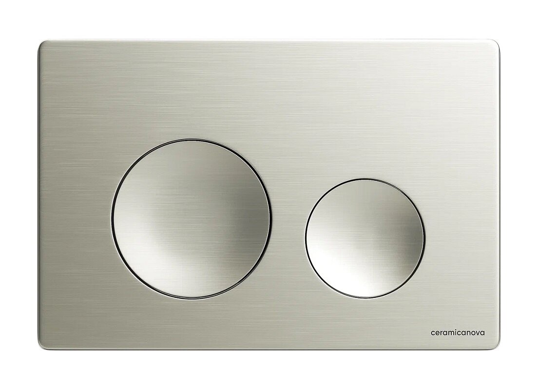 Изображение товара Клавиша смыва Ceramicanova Balance Circle CN12-001BN механическая брашированный никель