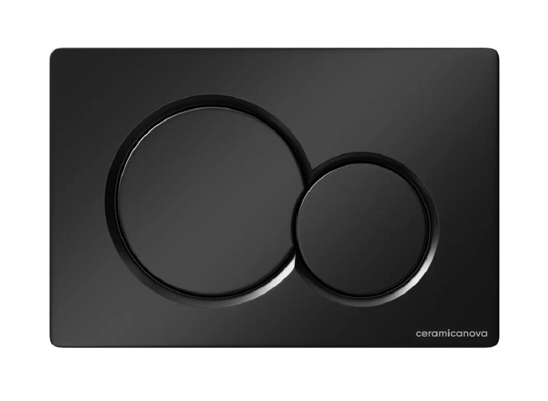 Изображение товара Клавиша смыва Ceramicanova Balance Sphere CN12-003MB, механическая, черный матовый