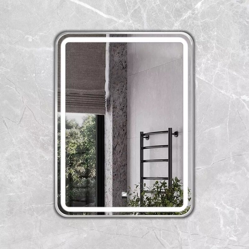 Изображение товара Зеркало с LED-подсветкой Comfortу Ситара 600x800 мм с подогревом и сенсором