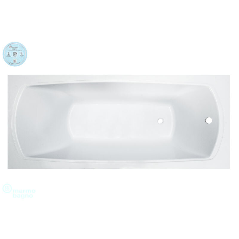 Изображение товара Ванна из искусственного камня Marmo Bagno Элза 170x75 см без гидромассажа