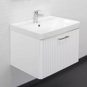 Изображение товара Тумба с раковиной Comforty Ангара 00-00017871, 60 см, цвет белый матовый