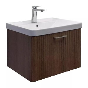 Изображение товара Тумба с раковиной Comforty Ангара 00-00021035, 60 см, цвет дуб темно-коричневый