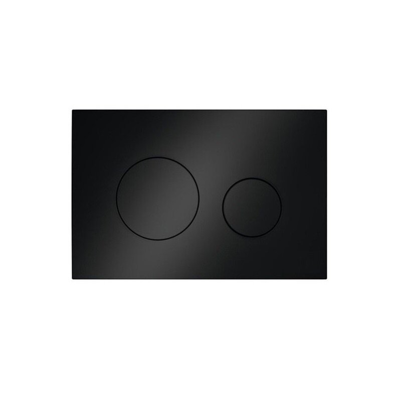 Изображение товара Клавиша смыва для унитаза механическая черный матовый 220x5x150 мм