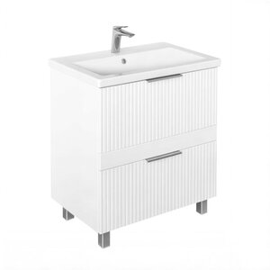 Изображение товара Тумба с раковиной Comforty Лима 00-00019211, 70 см, цвет белый матовый