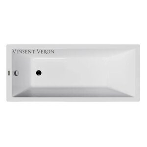 Изображение товара Чугунная ванна Vinsent Veron Square 140x70 см белая пристенная