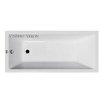 Чугунная ванна Vinsent Veron Square VSQ1707545, 170 x 75 см, цвет белый - фото 1