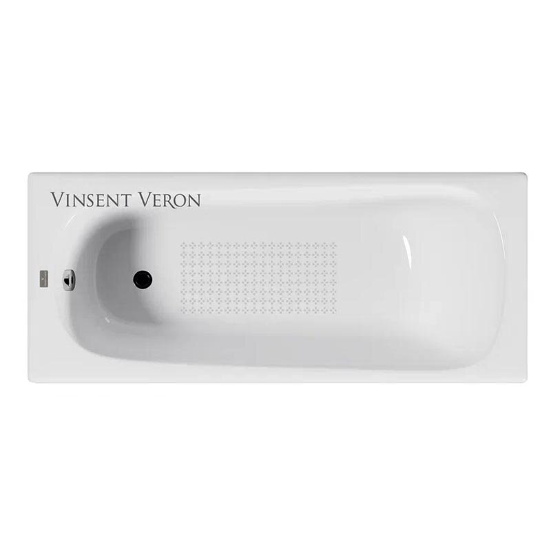 Изображение товара Чугунная ванна Vinsent Veron Concept 160x70 см с антискользящим покрытием и классическим дизайном Изображение товара Чугунная ванна Vinsent Veron Concept 160x70 см с антискользящим покрытием и классическим дизайном