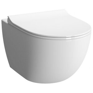 Изображение товара Подвесной безободковый унитаз Vitra Sento с микролифтом и каскадным сливом