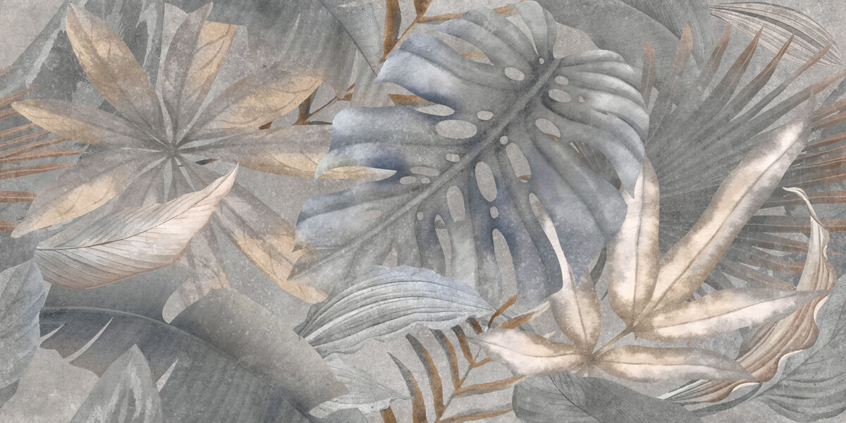 Изображение товара Керамогранит Delacora Bahamas Floristry Dark D120240G 60x120 см серый матовый