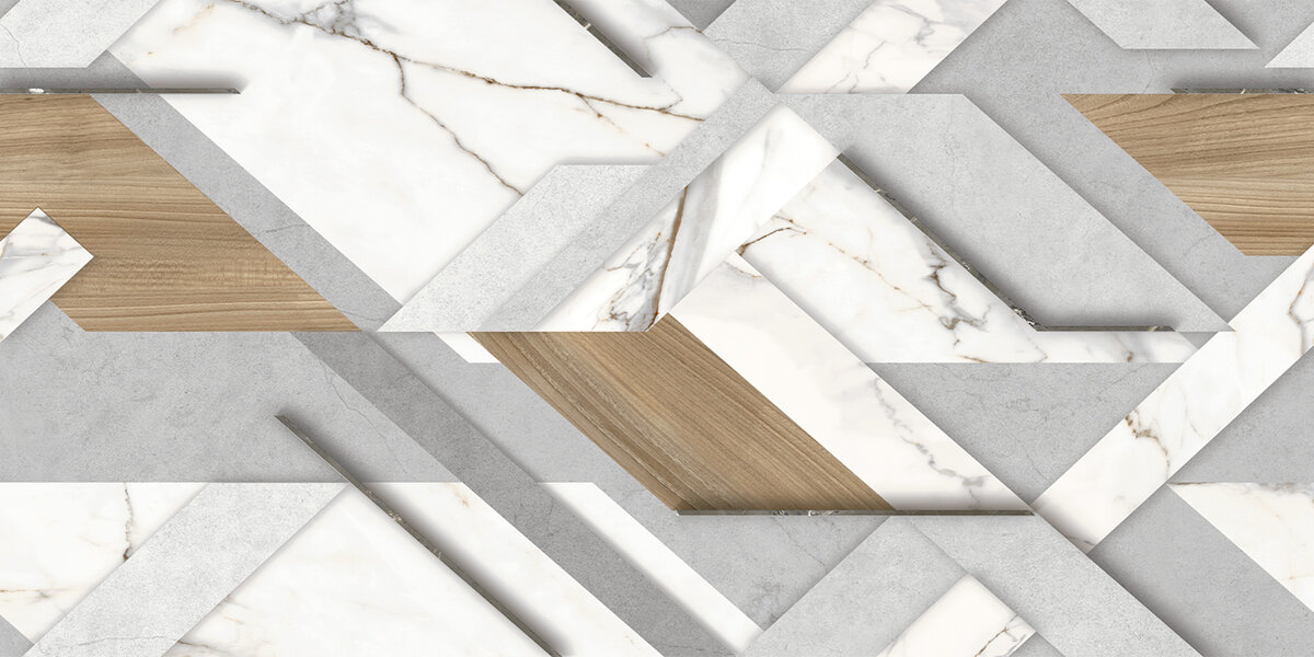 Изображение товара Керамогранит Delacora Loftstyle D120243M 60x120 см бело-серый для пола