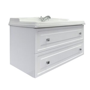 Изображение товара Тумба с раковиной Comfort у Феррара 00-00020308, 101,5 см, белая, подвесная