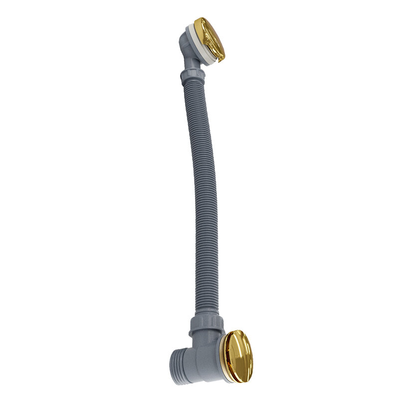 Изображение товара Слив-перелив для ванной Wasser kraft Sauer 7100 A206 клик-клак золото глянцевое