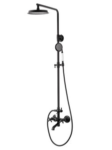 Изображение товара Душевая система Wonzon & Woghand Retro WW-88739020-MB, цвет черный матовый