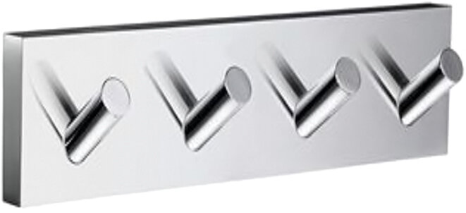 Изображение товара Крючок для ванной комнаты Iddis Edifice четверной никель-хром 18x4.1 см