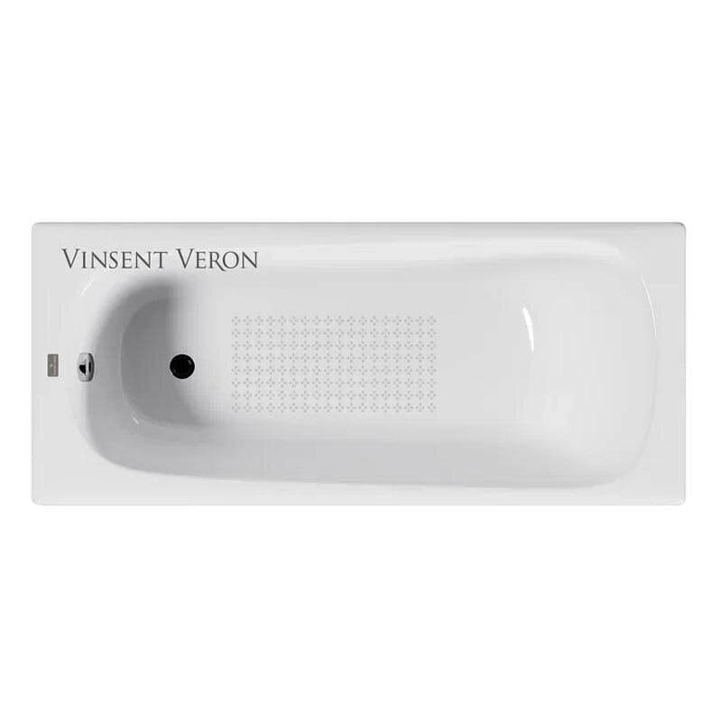 Изображение товара Чугунная ванна Vinsent Veron Concept VCO1707042-AS, 170 x 70 см, с антискользящим покрытием, цвет белый