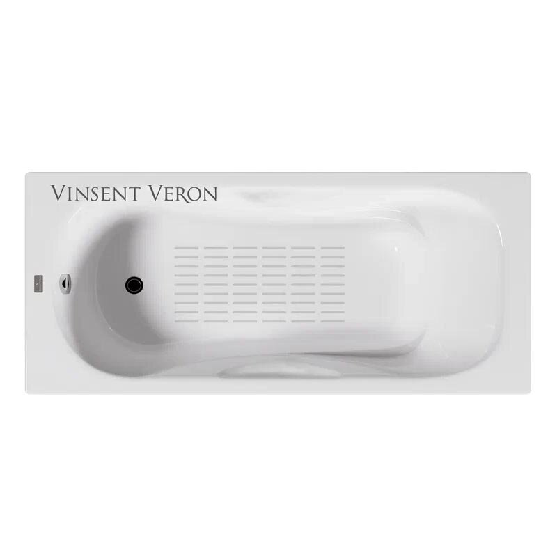 Изображение товара Чугунная ванна Vinsent Veron Aura 170x70 см с антискользящим покрытием Изображение товара Чугунная ванна Vinsent Veron Aura 170x70 см с антискользящим покрытием