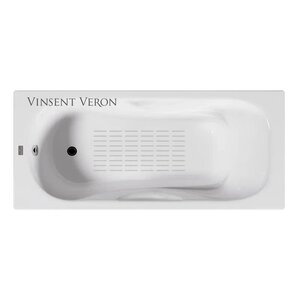 Изображение товара Чугунная ванна Vinsent Veron Aura 170x75 см с антискользящим покрытием