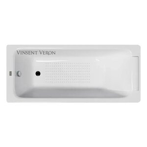 Изображение товара Чугунная ванна Vinsent Veron Italon 170x70 см с антискользящим покрытием