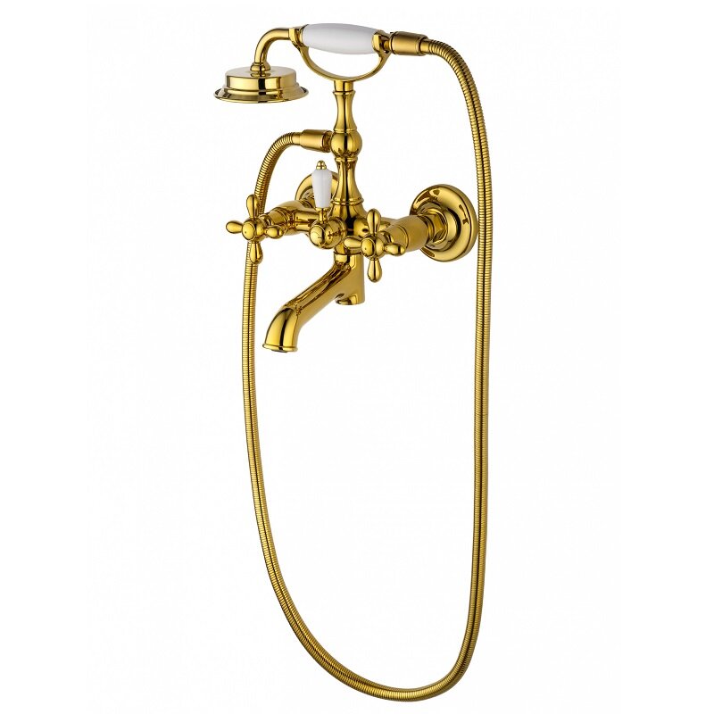 Изображение товара Смеситель для ванны и душа Wonzon & Woghand Retro WW-88639020-PG золото глянцевое