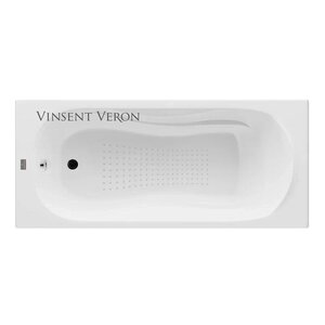 Изображение товара Чугунная ванна Vinsent Veron Haiti 170x80 см с антискользящим покрытием белая