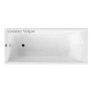 Изображение товара Чугунная ванна Vinsent Veron Devon VDV1757545-AS, 175 x 75 см, с антискользящим покрытием, цвет белый